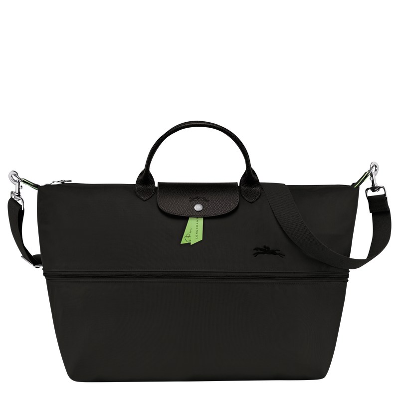 Longchamp Le Pliage Green Travel Bag Expandable Schwarz | 6375YDMFS