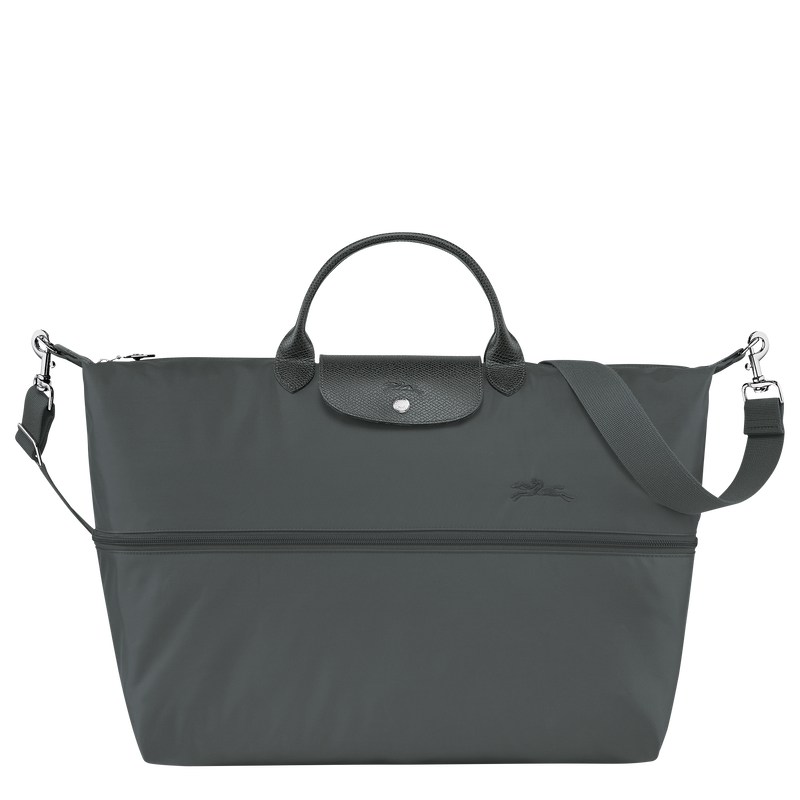 Longchamp Le Pliage Green Travel Bag Expandable Graphite | 4538RNHJI