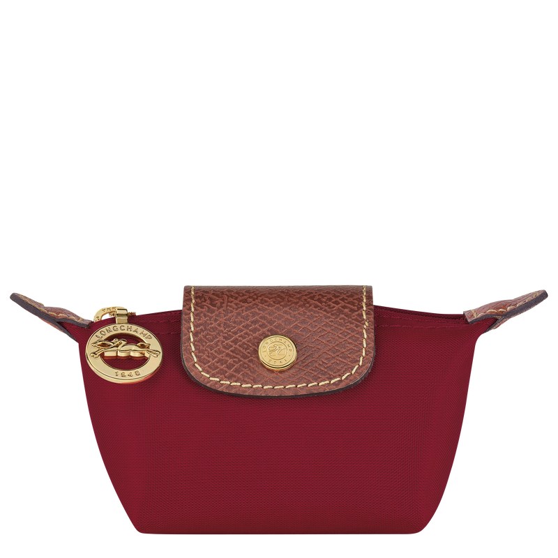 Longchamp Le Pliage Original Coin Purse Rot | 8256HVJQA