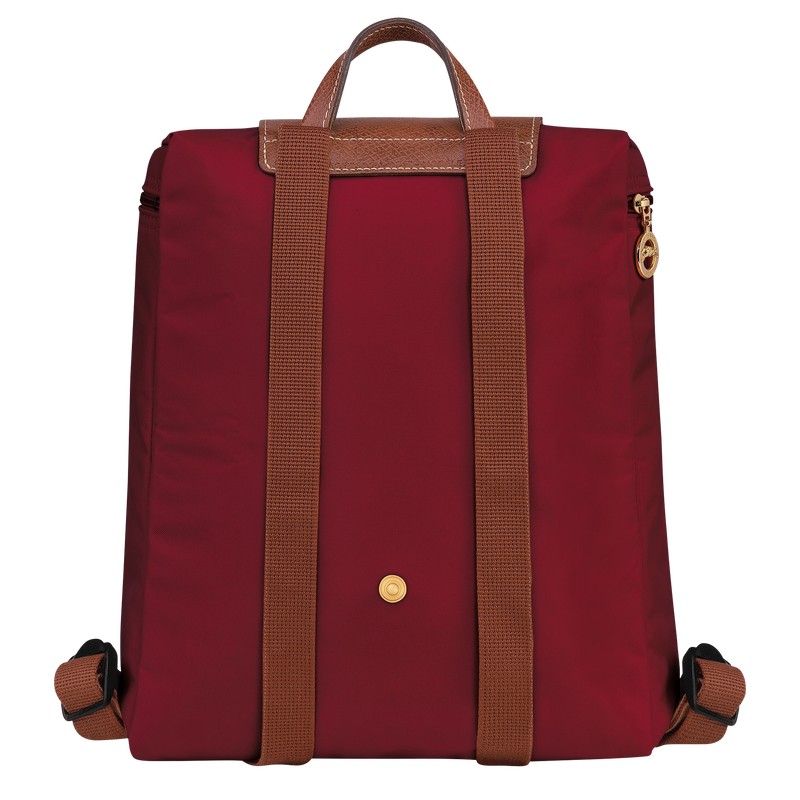 Longchamp Le Pliage Original M Backpack Rot | 7012PBAWU