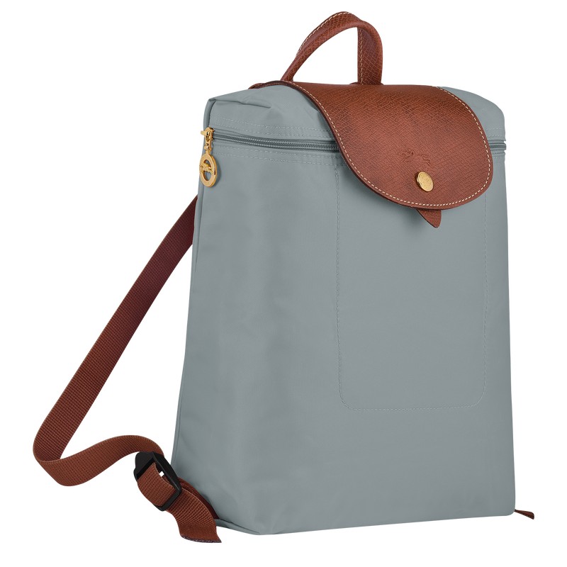 Longchamp Le Pliage Original M Backpack Steel | 2017TBYKQ