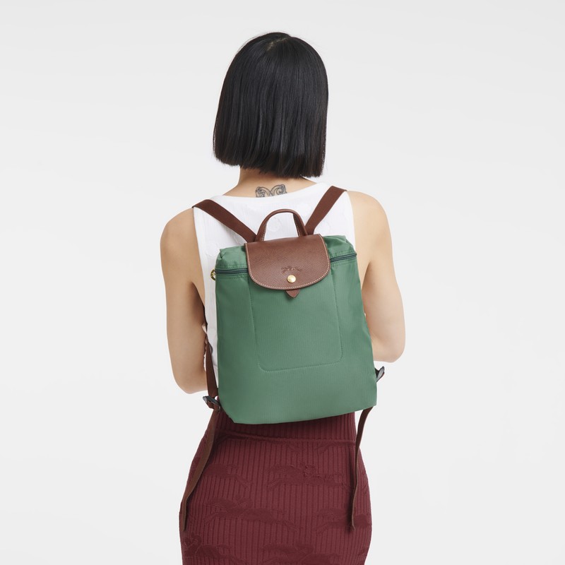 Longchamp Le Pliage Original M Backpack Sage | 2397JCFGI