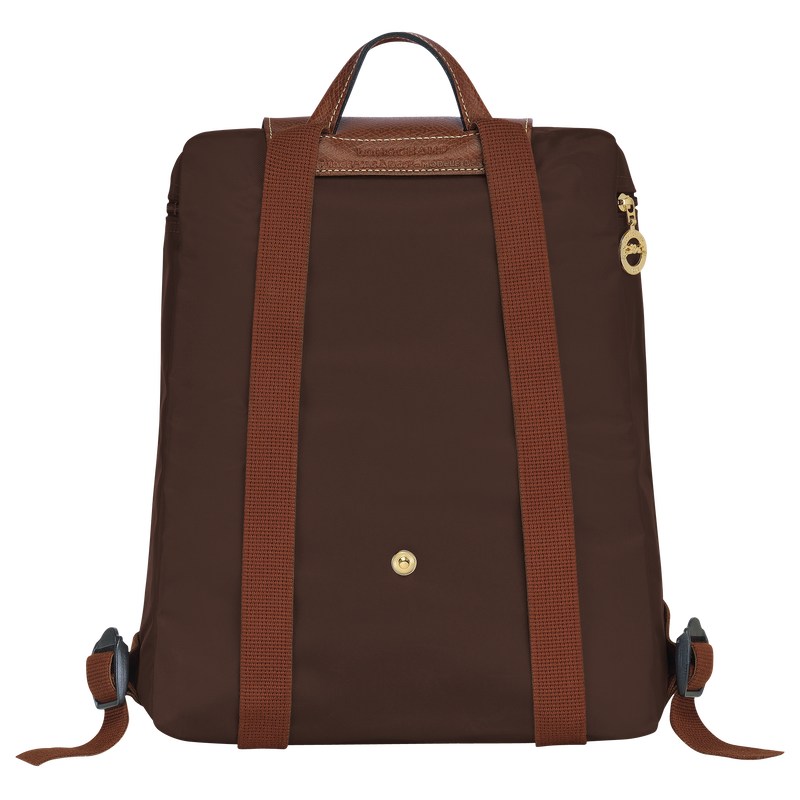 Longchamp Le Pliage Original M Backpack Ebony | 0437EACNZ