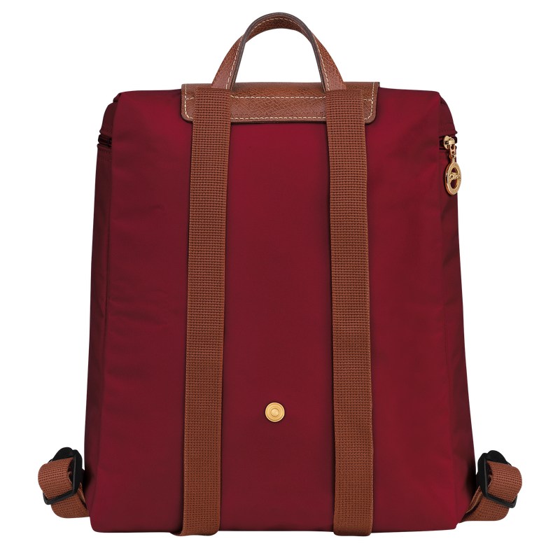 Longchamp Le Pliage Original M Backpack Rot | 0365IZSHO