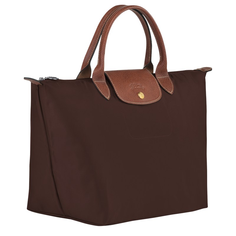 Longchamp Le Pliage Original M Handbag Ebony | 9187JCNOX