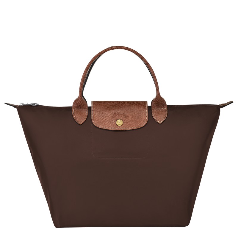 Longchamp Le Pliage Original M Handbag Ebony | 9187JCNOX