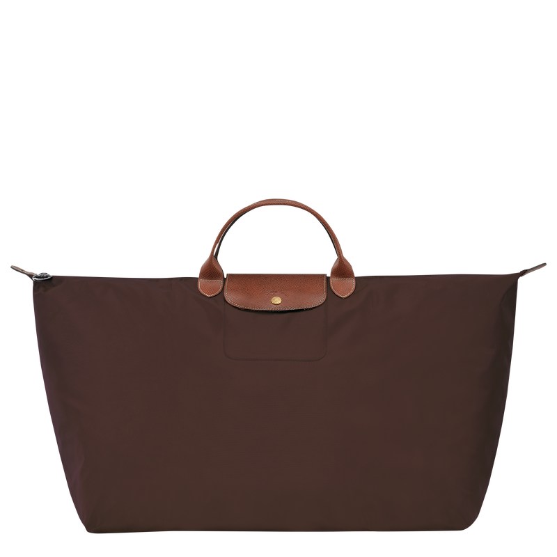 Longchamp Le Pliage Original M Travel Bag Ebony | 0438ZGQMU