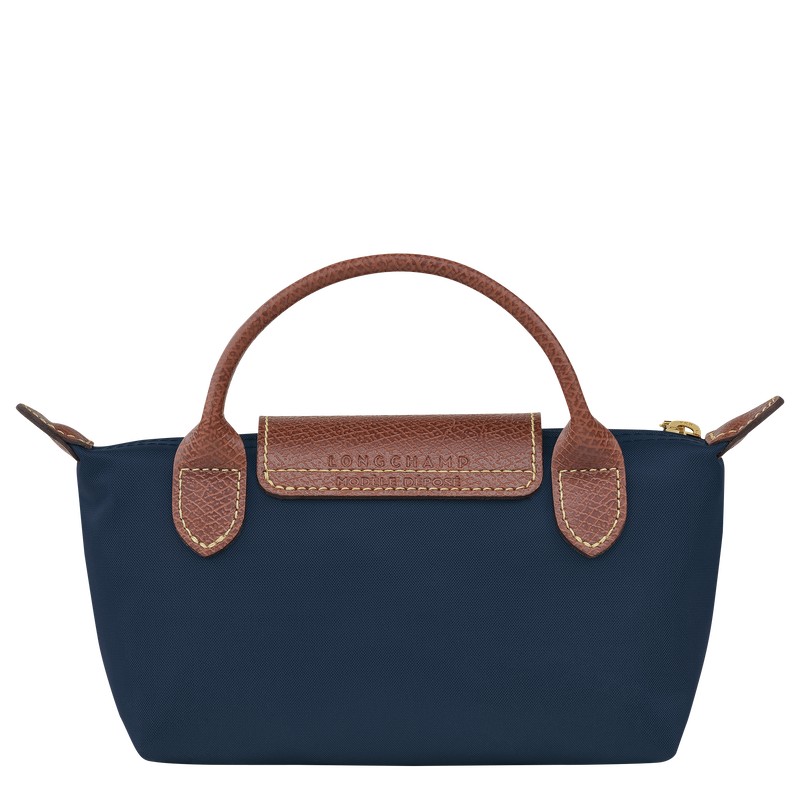 Longchamp Le Pliage Original Pouch With Handle Navy | 8291JYFPZ