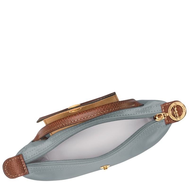 Longchamp Le Pliage Original Pouch With Handle Steel | 5109WNSGB