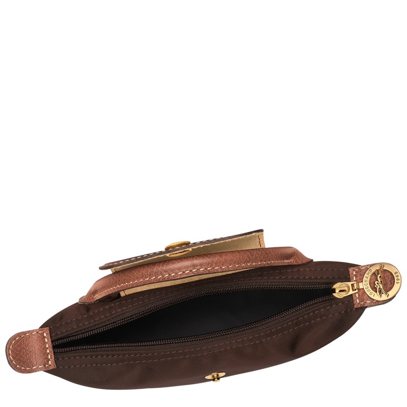 Longchamp Le Pliage Original Pouch With Handle Ebony | 7095QXDGE