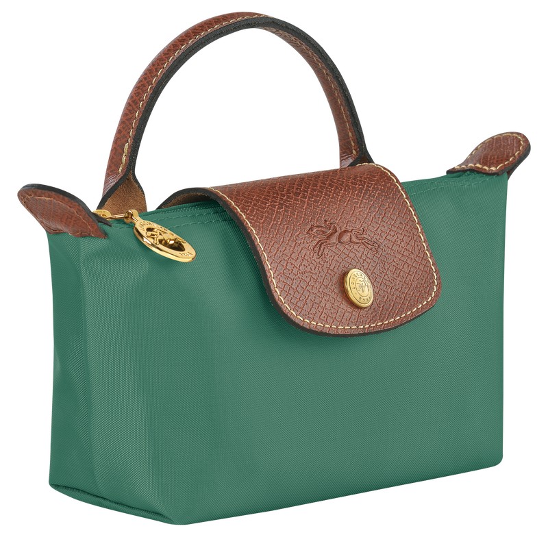 Longchamp Le Pliage Original Pouch With Handle Sage | 1948EZGBV