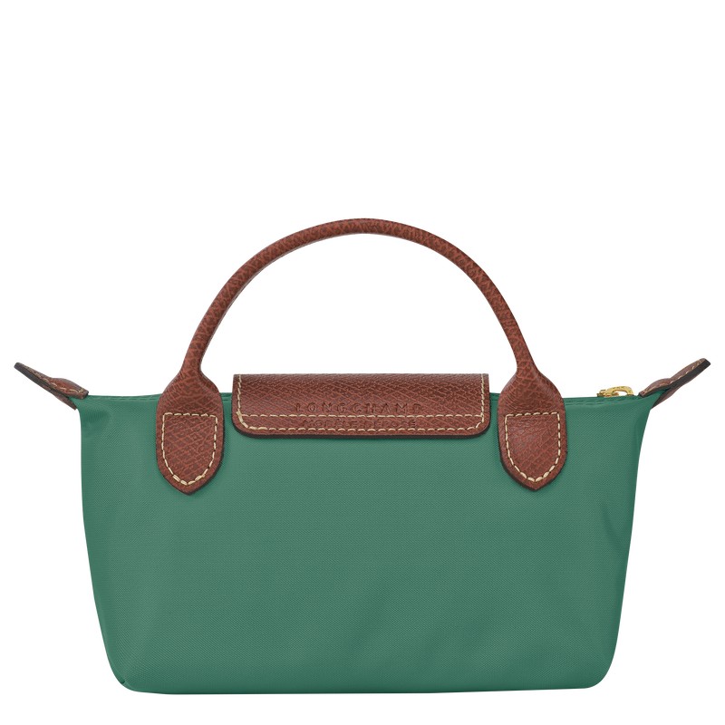 Longchamp Le Pliage Original Pouch With Handle Sage | 1948EZGBV