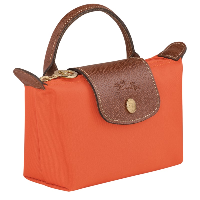 Longchamp Le Pliage Original Pouch With Handle Orange | 4076JNDFU