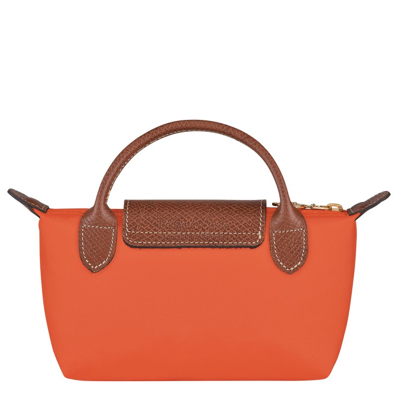 Longchamp Le Pliage Original Pouch With Handle Orange | 4076JNDFU