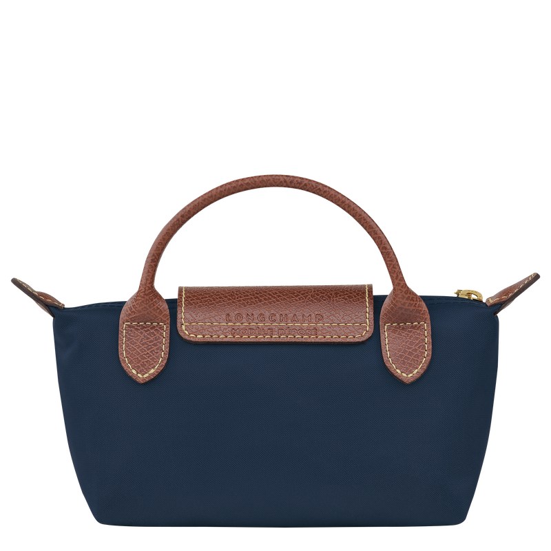 Longchamp Le Pliage Original Pouch With Handle Navy | 8635WFDXE