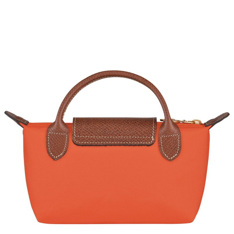 Longchamp Le Pliage Original Pouch With Handle Orange | 5429FVIYB