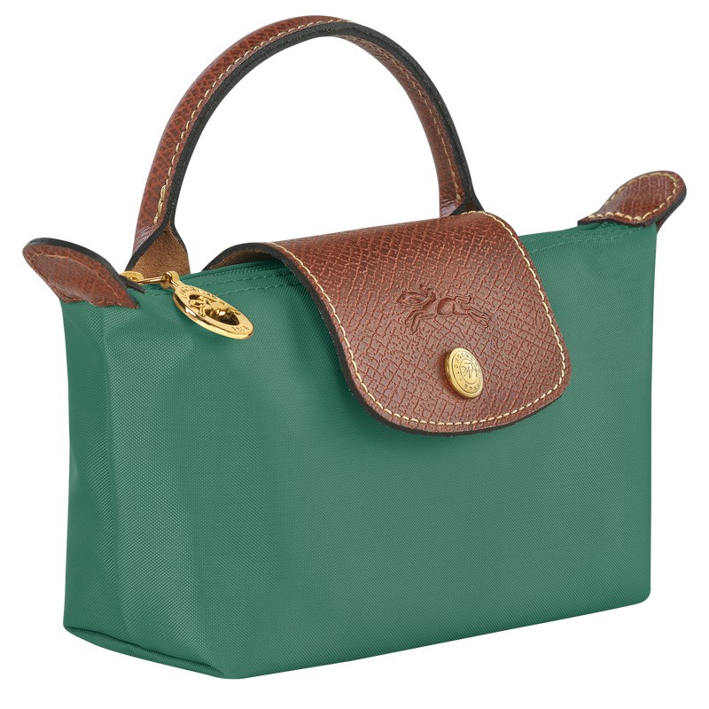 Longchamp Le Pliage Original Pouch With Handle Sage | 1796HGXMU