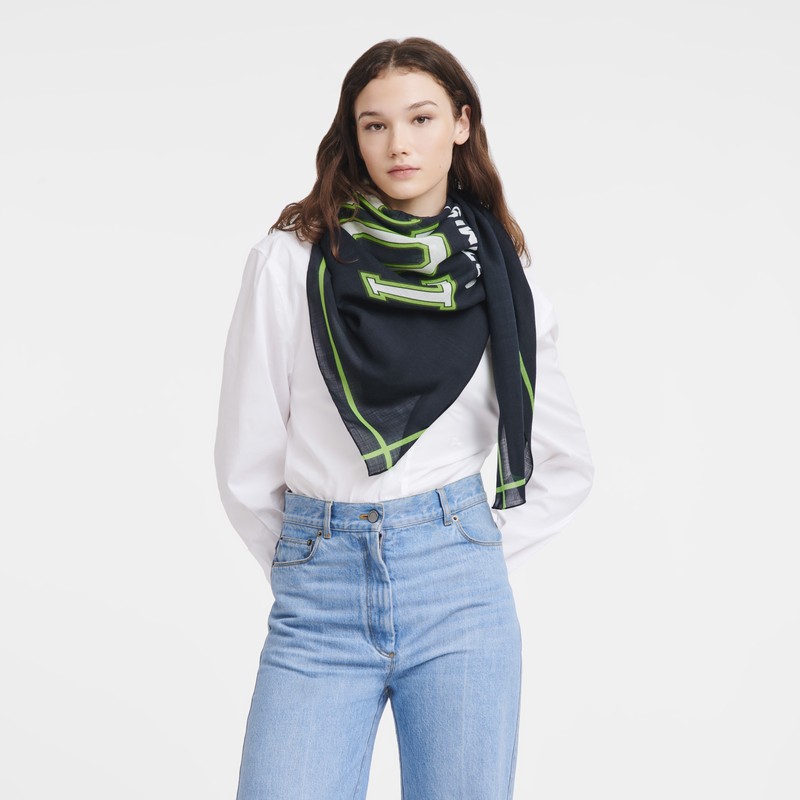 Longchamp Le Pliage University Scarf Navy | 9136XEUDF