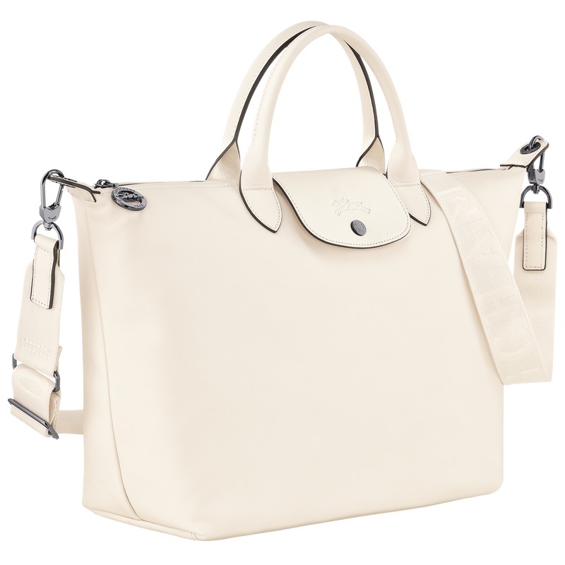 Longchamp Le Pliage Xtra L Handbag Ecru | 2013GMJKV