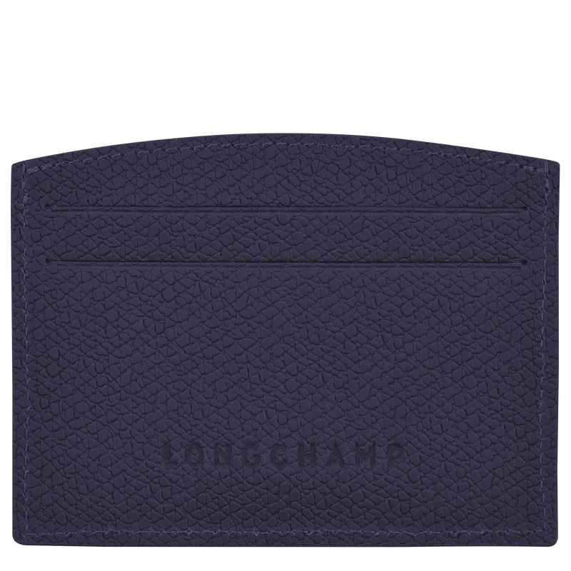 Longchamp Le Roseau Card Holder Bilberry | 3725XRZTB