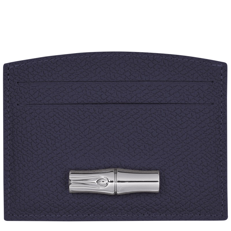 Longchamp Le Roseau Card Holder Bilberry | 3725XRZTB