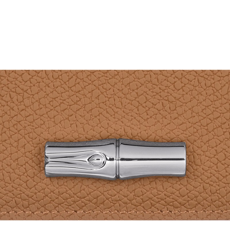 Longchamp Le Roseau Card Holder Natural | 7049YFNWV