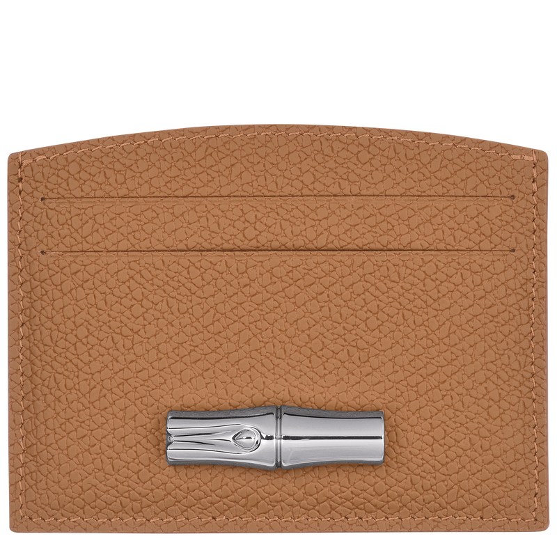 Longchamp Le Roseau Card Holder Natural | 7049YFNWV