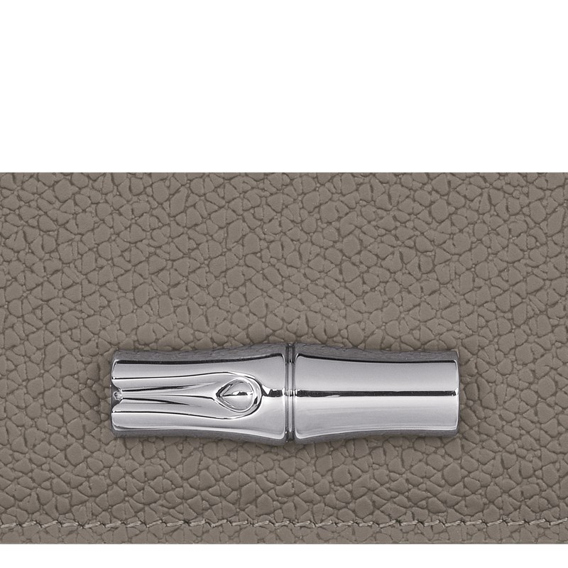 Longchamp Le Roseau Card Holder Turtledove | 5639EHKCM