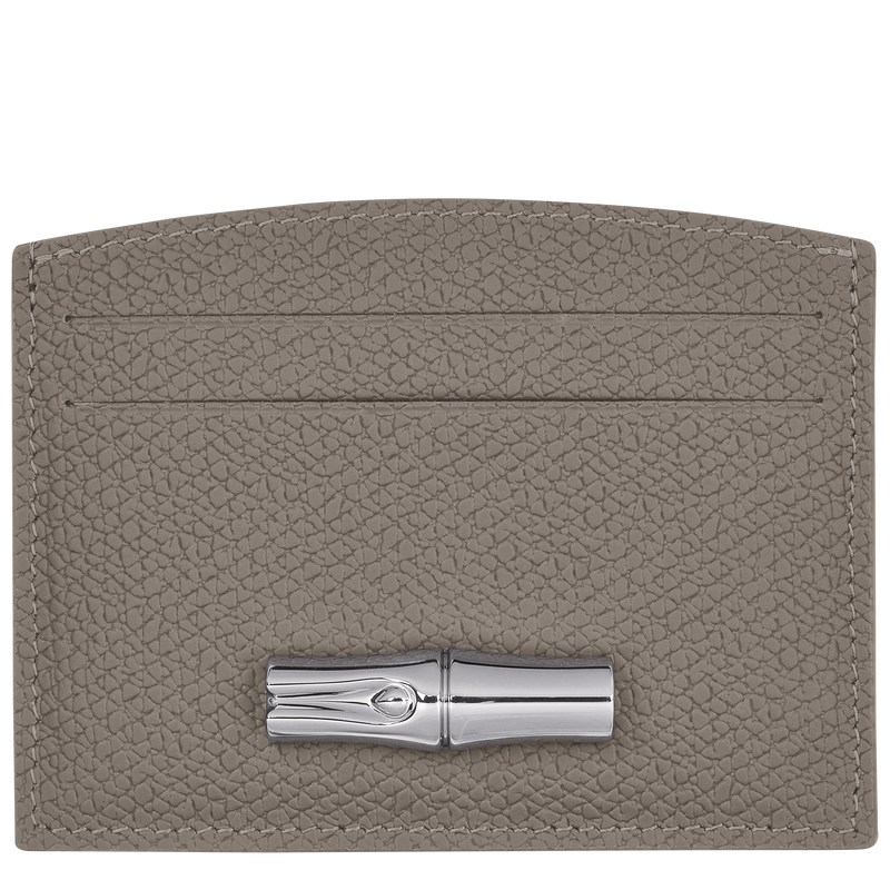 Longchamp Le Roseau Card Holder Turtledove | 5639EHKCM