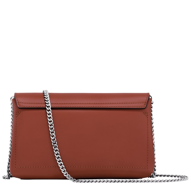 Longchamp Le Roseau Clutch Mahogany | 2071KDIEQ