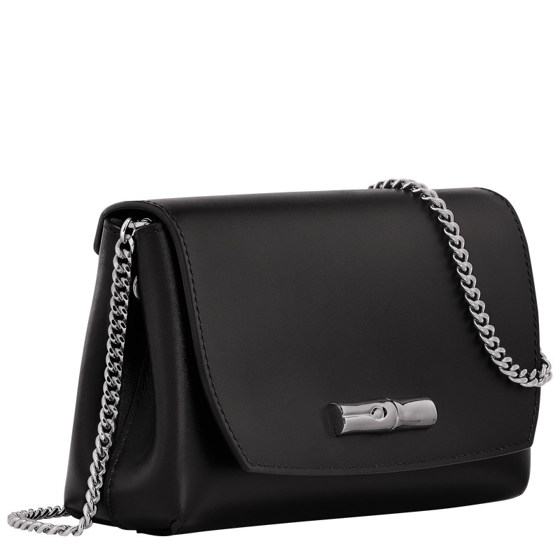 Longchamp Le Roseau Clutch Schwarz | 1065DCWZE