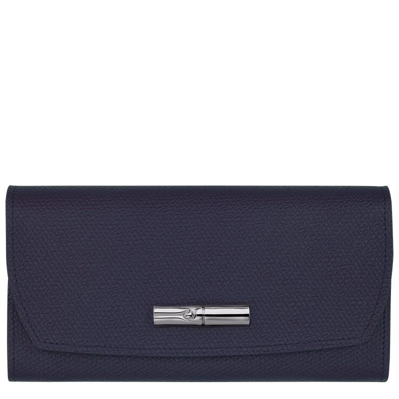 Longchamp Le Roseau Continental Wallet Bilberry | 8257YUAFO