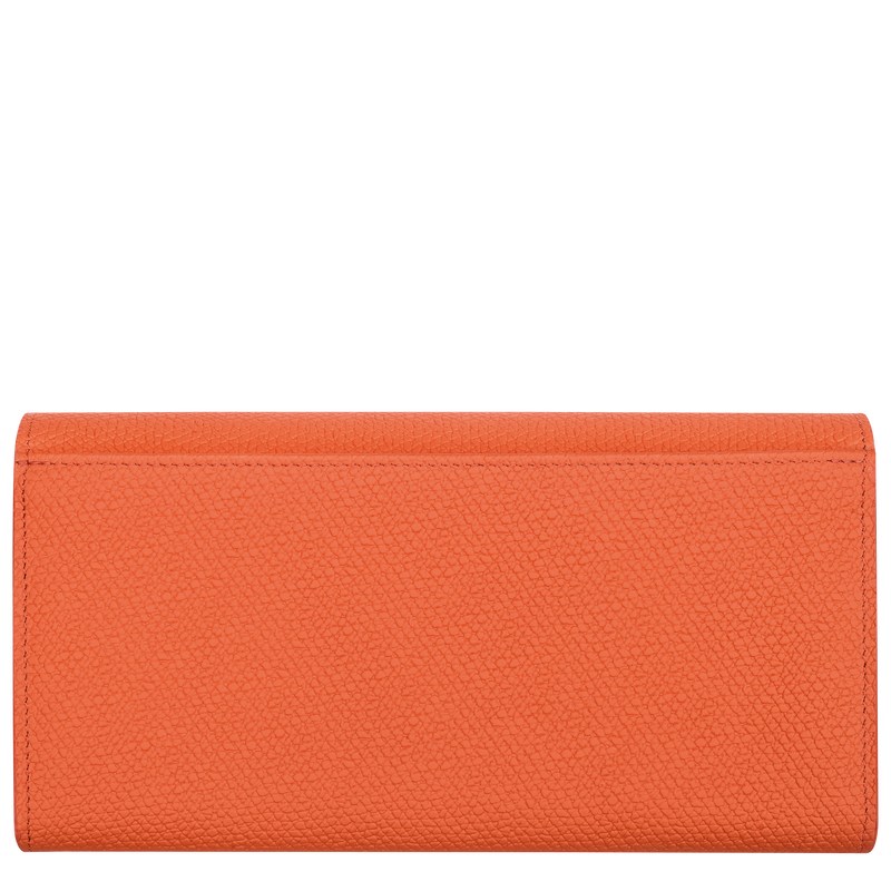 Longchamp Le Roseau Continental Wallet Orange | 0981XWFDE