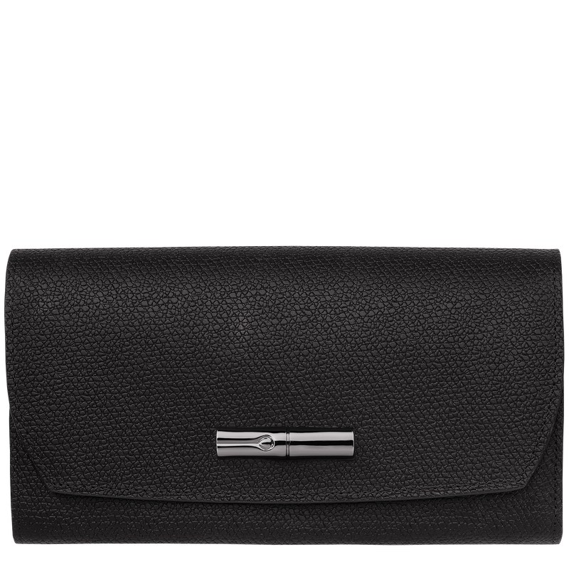 Longchamp Le Roseau Continental Wallet Schwarz | 7083MVKRX