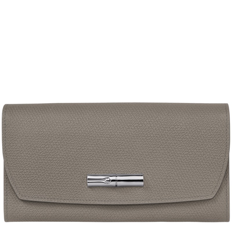 Longchamp Le Roseau Continental Wallet Turtledove | 2065WRQDK