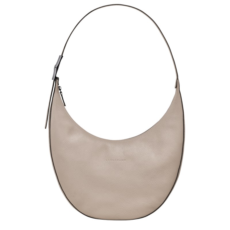 Longchamp Le Roseau Essential L Crossbody Bag Clay | 6705DICGH