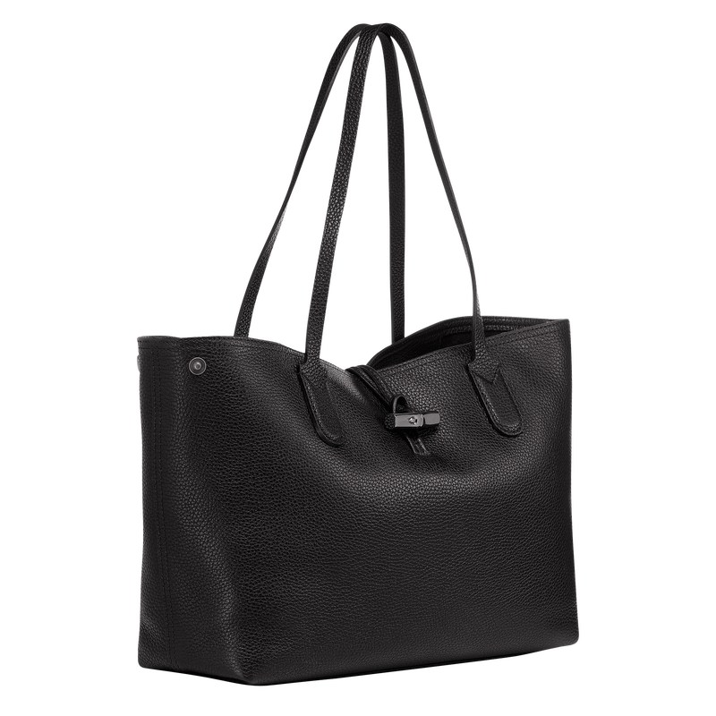 Longchamp Le Roseau Essential L Tote Bag Schwarz | 7568FYBTJ