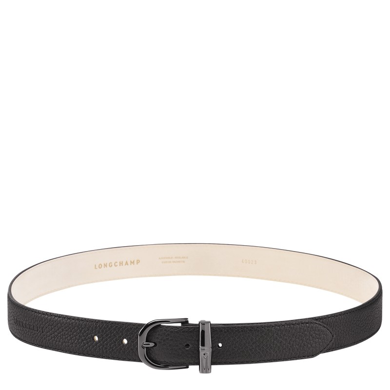 Longchamp Le Roseau Essential Ladies\' Belt Schwarz | 9043ZUCRJ