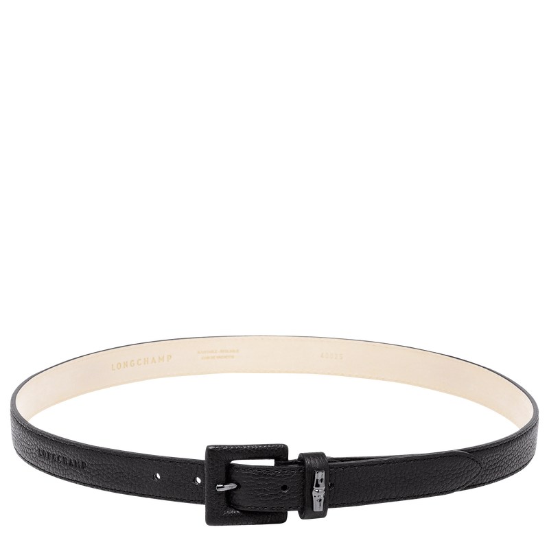 Longchamp Le Roseau Essential Ladies\' Belt Schwarz | 7031QKMVF