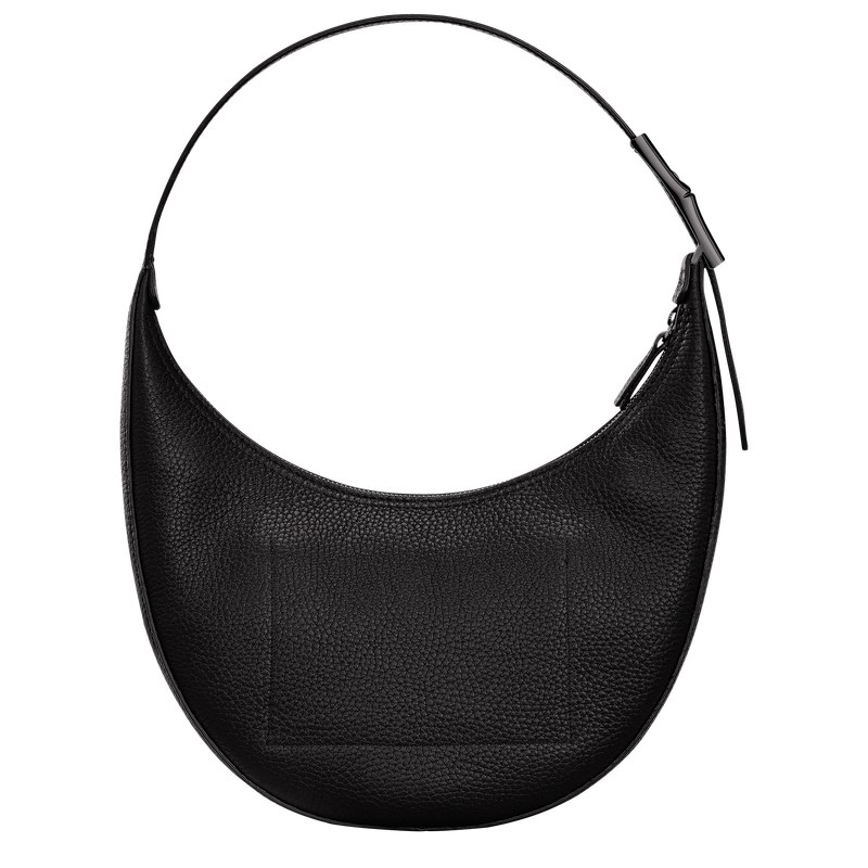 Longchamp Le Roseau Essential M Hobo Bag Schwarz | 4023HOBKT