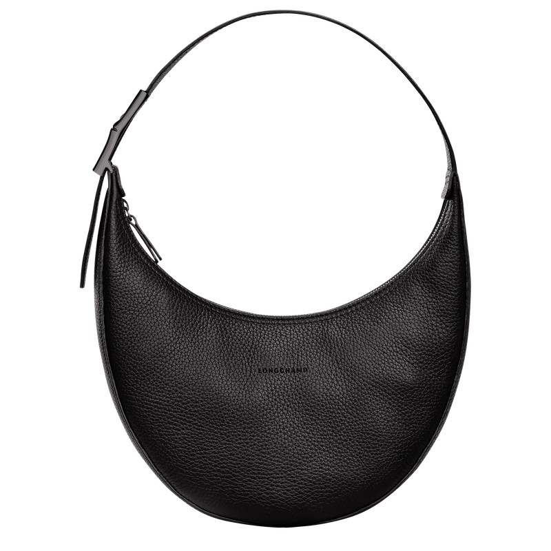 Longchamp Le Roseau Essential M Hobo Bag Schwarz | 4023HOBKT