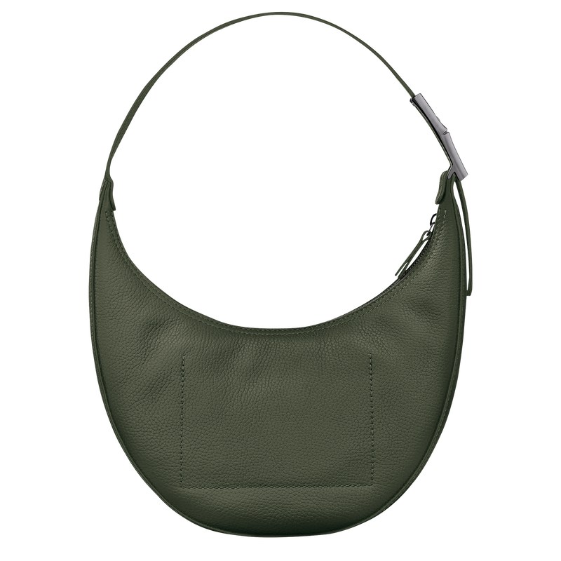 Longchamp Le Roseau Essential M Hobo Bag Khaki | 1458FNWUB