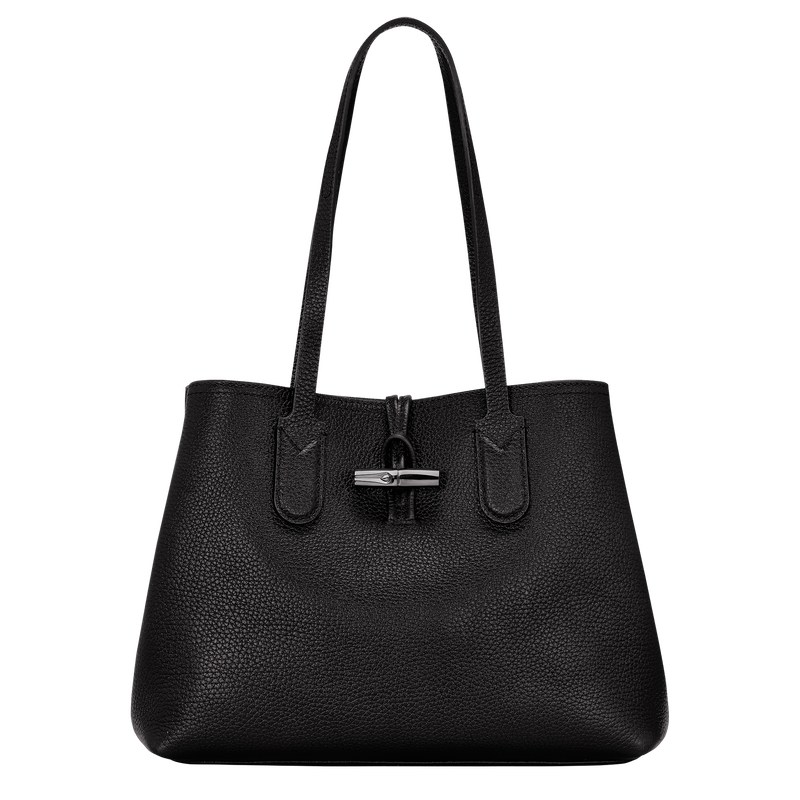 Longchamp Le Roseau Essential M Tote Bag Schwarz | 3576VZTJS