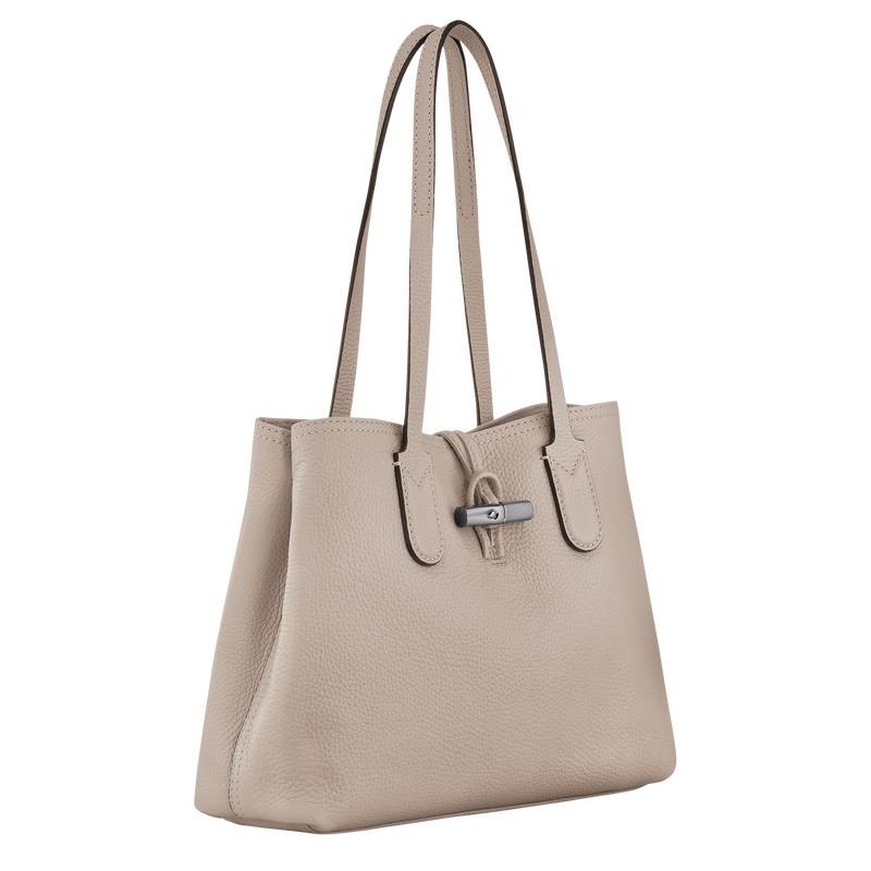 Longchamp Le Roseau Essential M Tote Bag Clay | 7568FYTUS