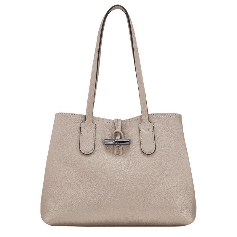 Longchamp Le Roseau Essential M Tote Bag Clay | 7568FYTUS