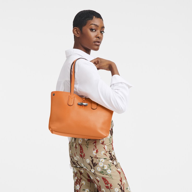 Longchamp Le Roseau Essential M Tote Bag Orange | 0291PAKTX