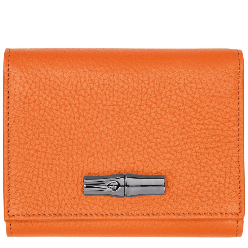 Longchamp Le Roseau Essential Wallet Orange | 6837CEDQW