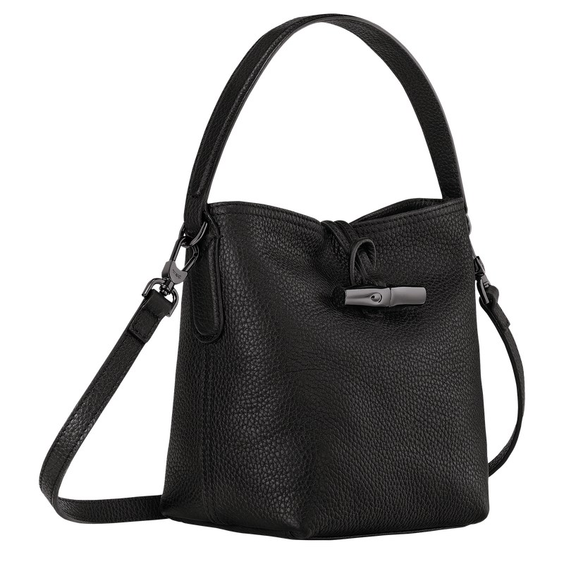 Longchamp Le Roseau Essential Xs Bucket Bag Schwarz | 0312ZJIOH