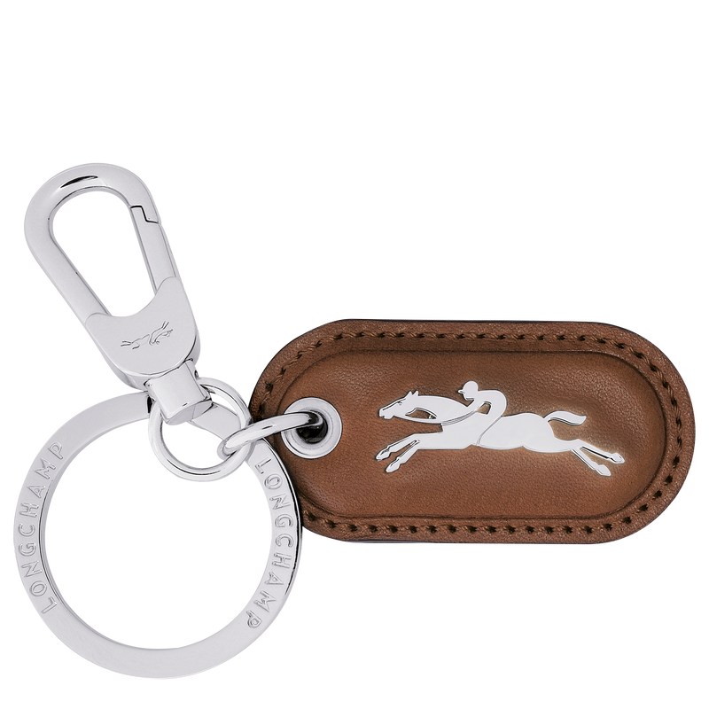 Longchamp Le Roseau Key Ring Cognac | 3609AJCVG