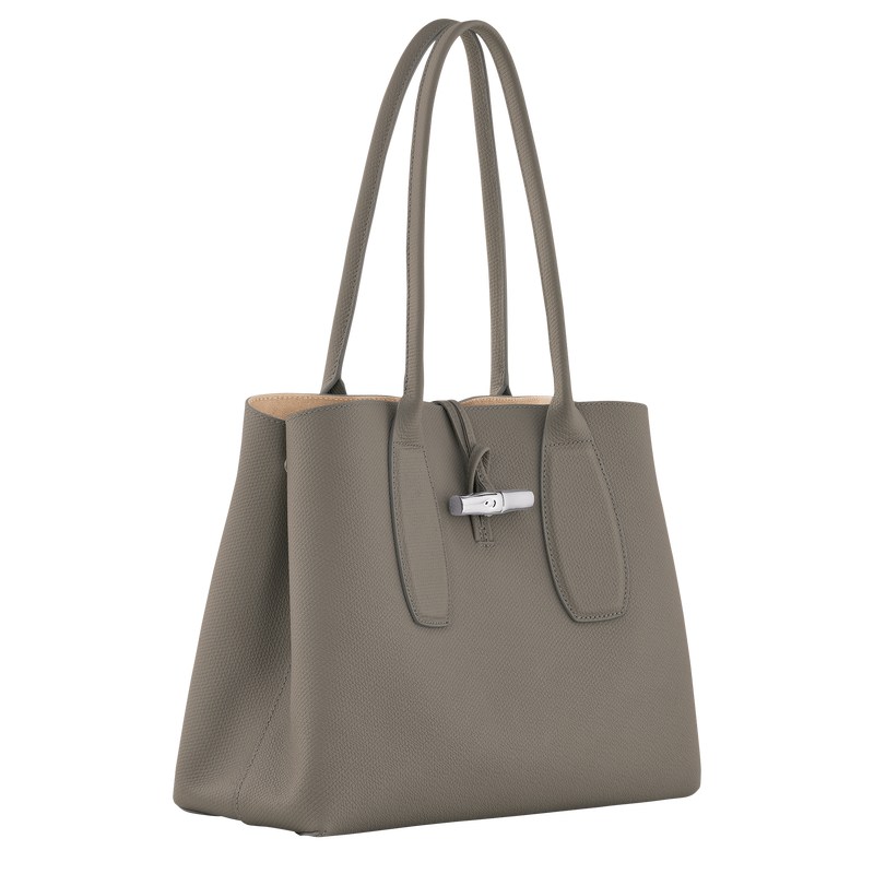 Longchamp Le Roseau L Tote Bag Turtledove | 7693TJNDQ